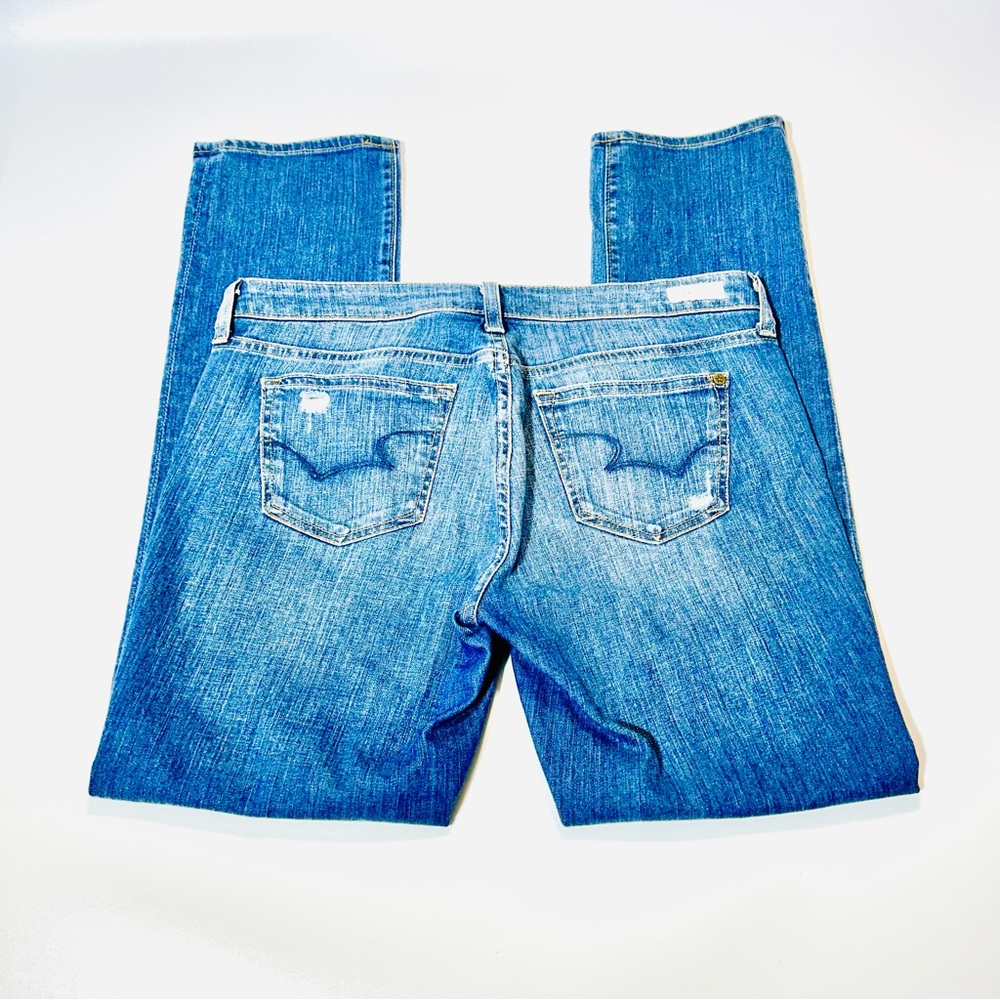Big Star jeans Kate Relaxed Straight Leg jeans distressed mid rise women size 28